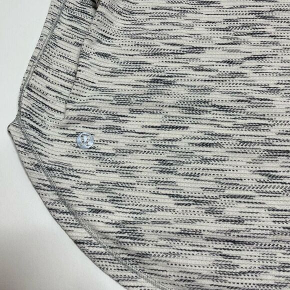 Lululemon Raise The Barre Tank Tiger Space Dye Black White / Dark Carbon Size 4 - Picture 8 of 10